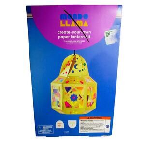 Mondo Llama Kids Craft Kit Paper Lantern Ramadan Battery Operated Tealight